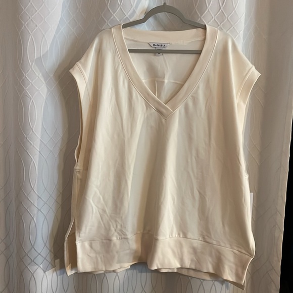 Athleta Retroterry V-Neck Seeatshirt SZ 2X - Picture 2 of 13
